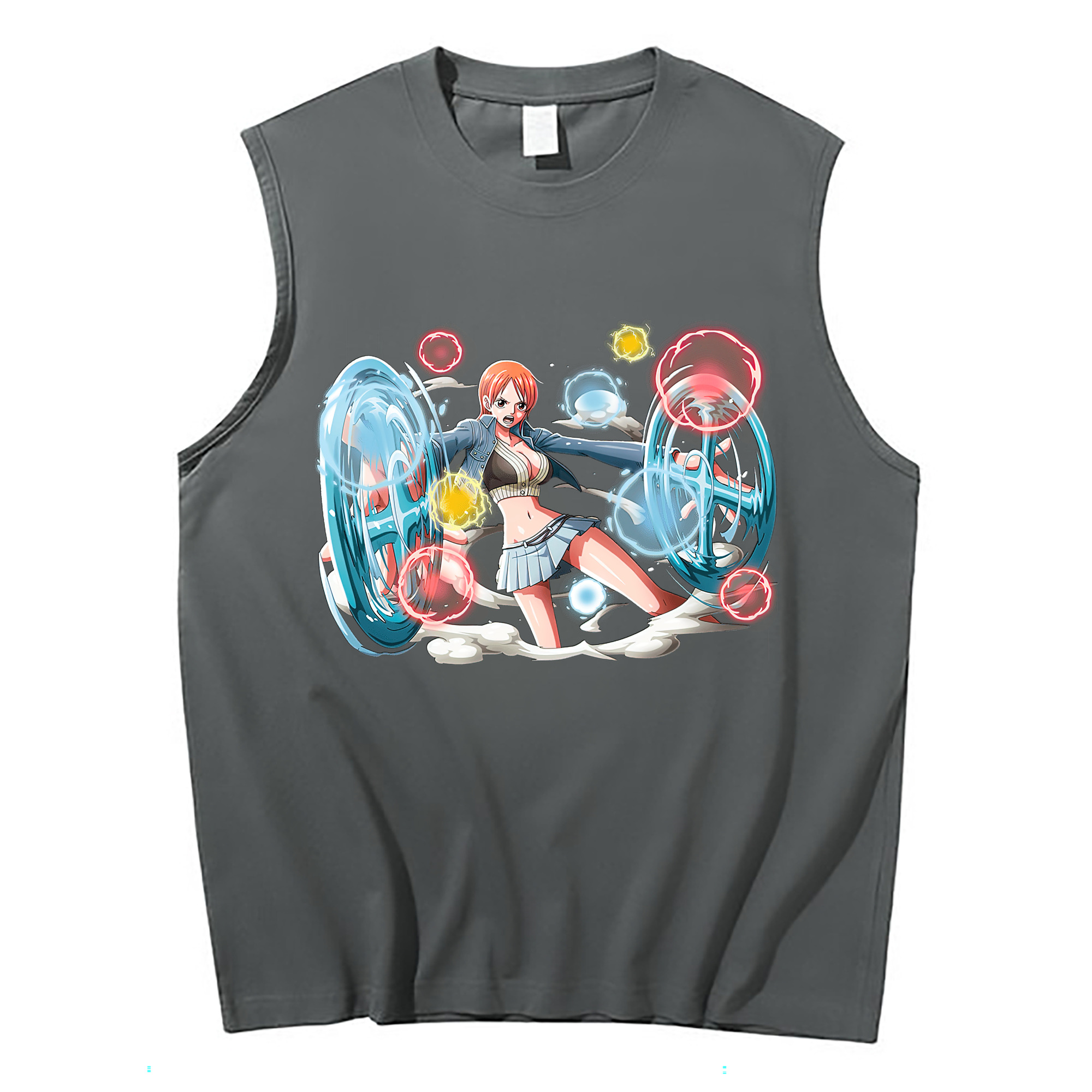 ワンピース ナミ ONE PIECE Nami コットン100％タンクトップ（フロントプリント）
